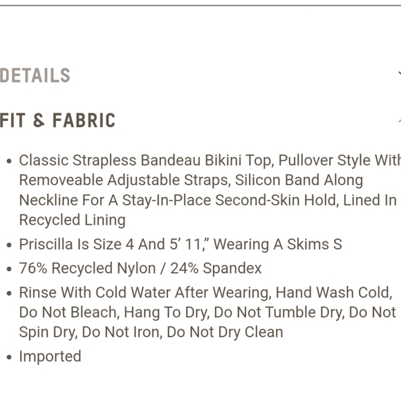 Skims Swim Signature Bandeau top  - onyx - Picture 8 of 12